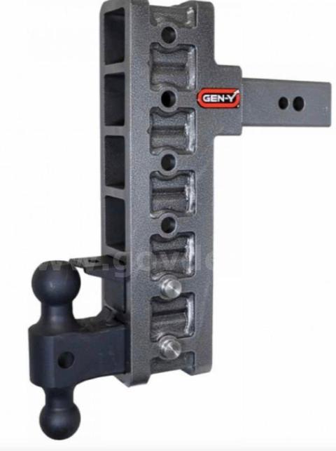 USED GEN Y Hitch Mega Duty 32K Drop Hitch W/Pintle Lock 12" Offset (Universal 2.5" Shank; 32,000 LB Towing)