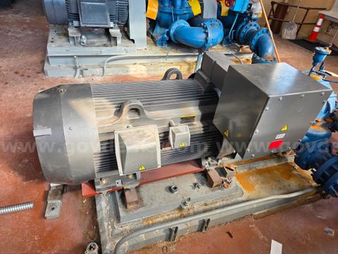 Baldor 250 HP Electric Motor, Frame L449T, Totally Enclosed Fan Cooled. 2300/4000 volts, 56.3/32.4 amps, 3 phase, 60 Hz,