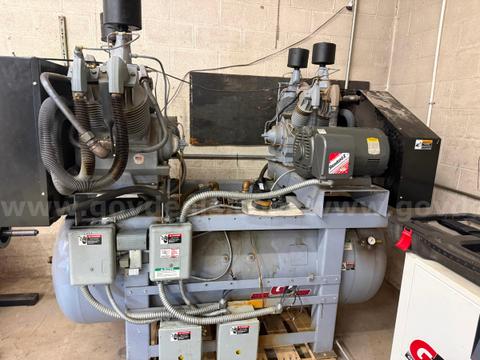 240 GALLON GARDNER DENVER AIR COMPRESSOR WITH AIR DRYER.