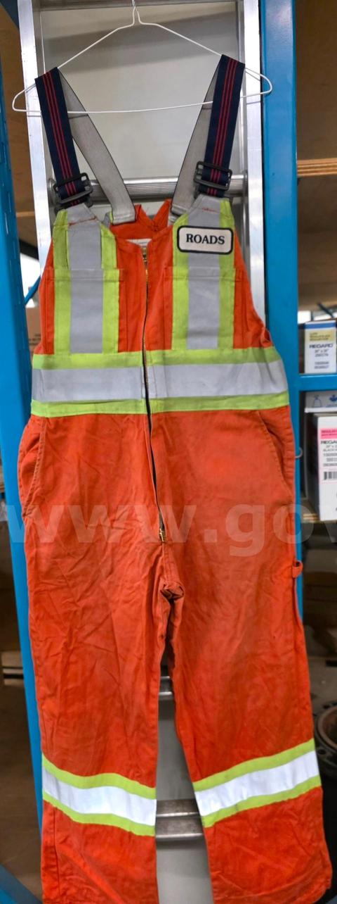 USED Hi-Vis Bib Overalls CSA (L–XL Bundle) Lot of 33