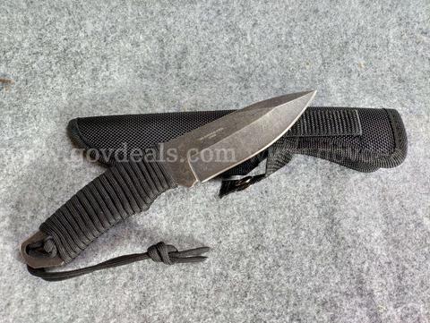 Straight Blade Tactical Knife w/Sheath