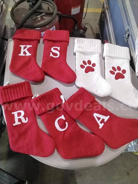 Lot of (7) Christmas Stockings
