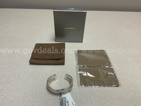David Yurman Crossover multi Row Cuff  sterling silver bracelet