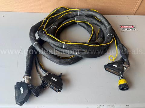 Heavy-Duty Industrial Multi-Pin Cable Assemblies with High-Density Connectors. Appx 20 ft.