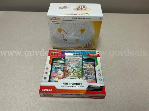 Pokemon 30th Celebration Elite Trainer Box, Pokemon First Partner Illustration Collection trading card game