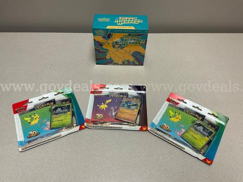 Pokémon Mega Evolution Ascended Heroes Elite Training Box,( 3 ) Pokemon Assorted trading card Tech Sticker Collections