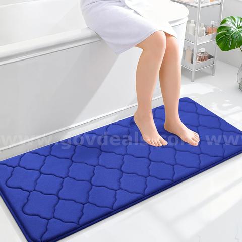 Brand New - Memory Foam Bath Mat Rug 47x20, Royal Blue - Shipping Available