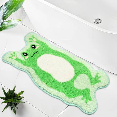 Brand New - Frog Bathroom Rug Mat, Non-Slip Absorbent Microfiber Carpet 15"x31.8" - Shipping Available