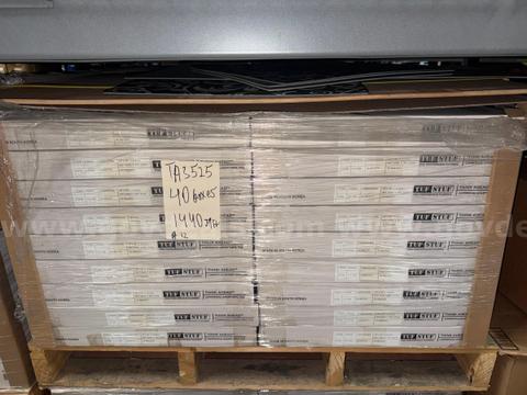 Brand New - 1440 sq. ft of Commercial Grade Vinyl Tile Flooring - TA3525 Ebony & Ivory - Freight Shipping Available