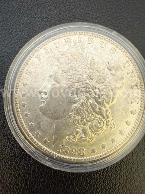 1898 Morgan Silver Dollar – 90% Silver – Philadelphia Mint –FREE GIFT & FREE SHIPPING!!!