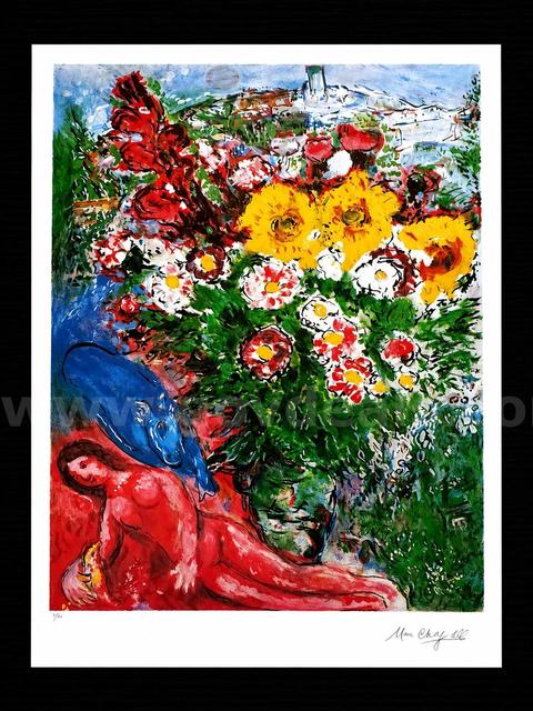 Marc Chagall Les Soucis Limited Edition of Only 500 With Certificate of Authenticity!