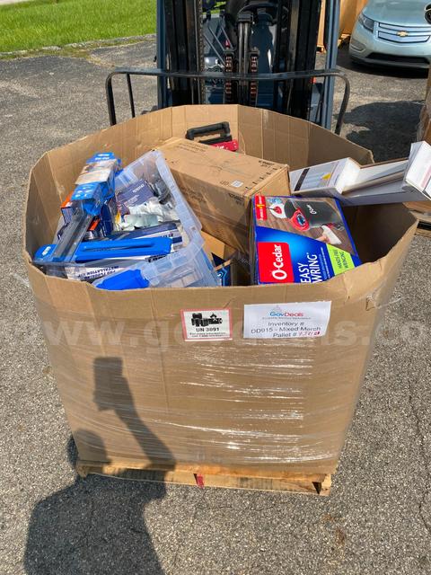 One pallet of assorted general home improvement supplies