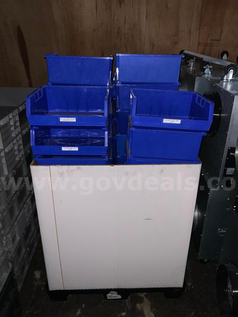 Lot of 50 Uline Akro Bin Plastic Stackable Storage Container 16" X 15" X 7"