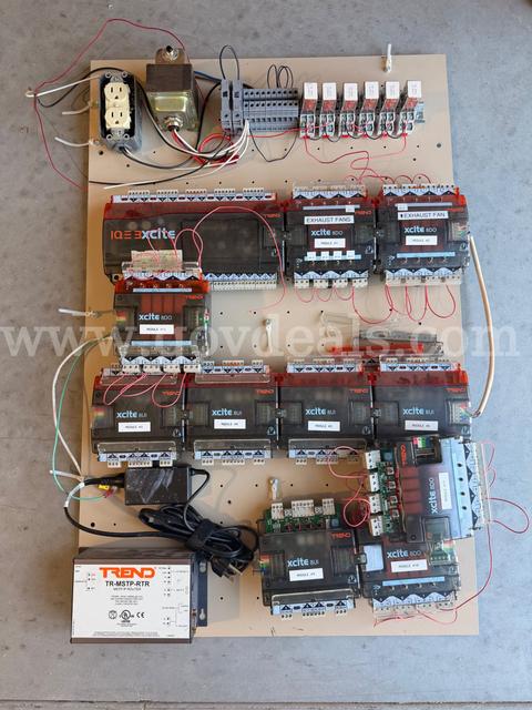 Trend Control Systems Building Automation Control Panel w/ IQ3xcite, Xcite Modules & MSTP IP Router (AS-IS)