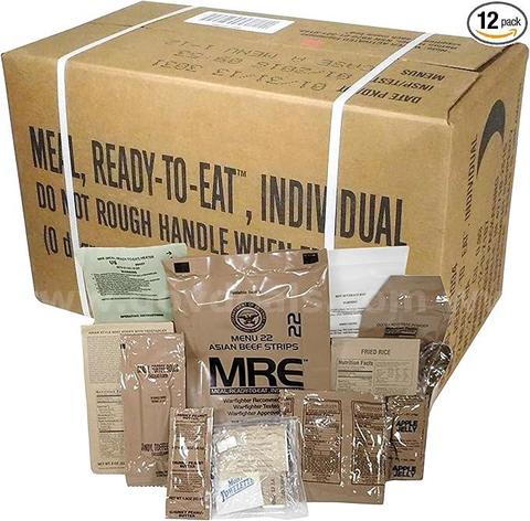 48 Cases of Military Meals Ready to Eat  MRE