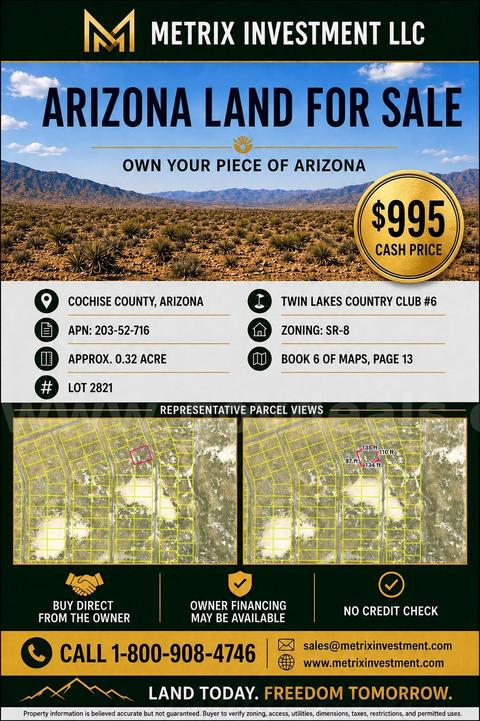 0.32ac Nice residential lot, Cochise County AZ