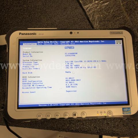 Lot of 49 Panasonic FZ-G1 i5 3437 4gb RAM / LTE