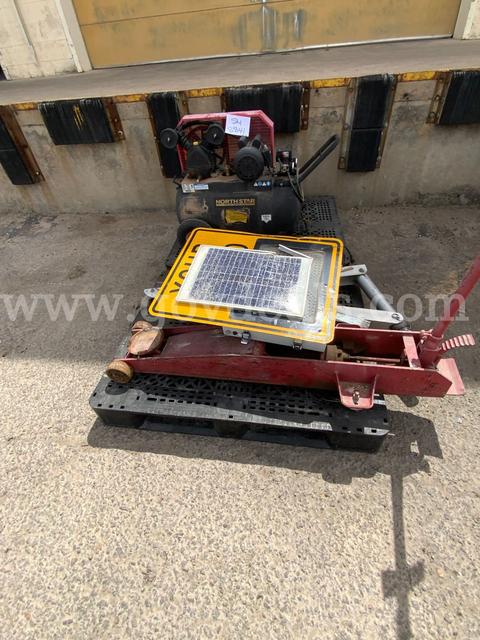 USED COMPRESSOR AND FLOOR JACK