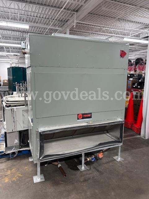 Trane Commercial Air Handler with Split Unit." 82" x 30" x65