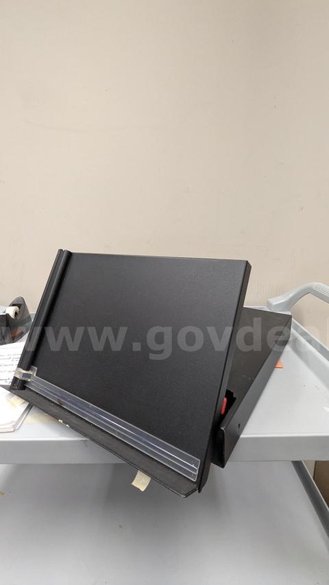 USED - Lot of Black Metal Laptop Riser with Document Holder