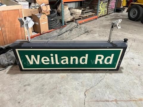 Illuminated Street Name Signs - Removed from Service - Sold As-Is- Lot of 6.