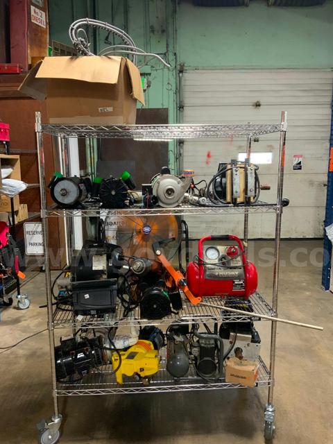 Lot of Industrial Equipment Motors Pumps Compressors Conveyor Parts Tank Mixers Tooling #R2