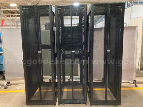 (3) APC REV 04 Server Racks