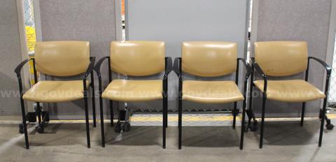 (4) Steelcase Stacking Chairs