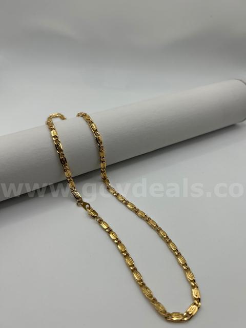 24K Gold, 22” Swirl Necklace! READ ⬇️