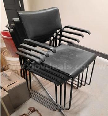 USED - Four Black Classroom Chairs