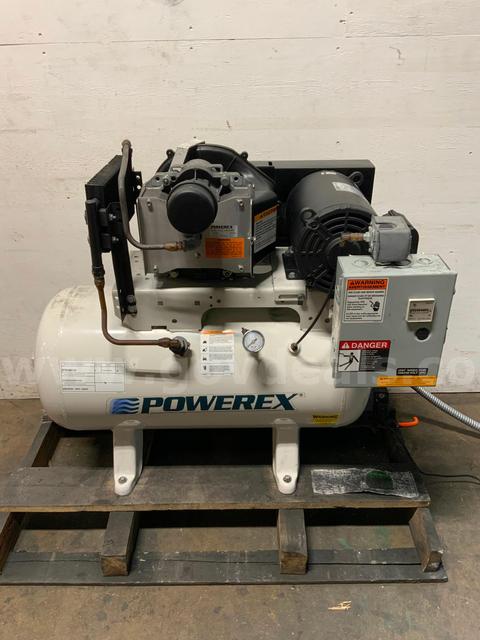 Powerex SLAE05E / STS050132 Oilfree Scroll Compressor 30Gal Tank 5HP 3PH #W3
