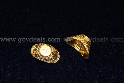 2- Gold Colored Misc Pieces