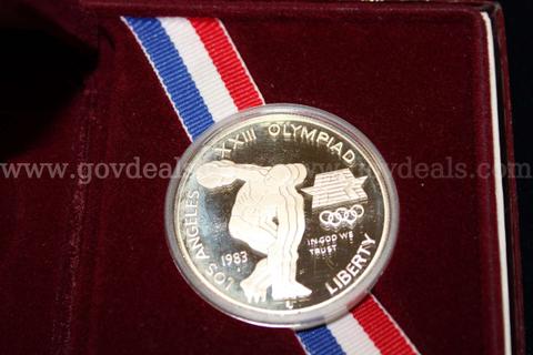 1- 1983 Olympic Silver Dollar