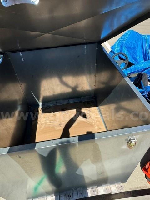 β’ (4) Heavy-Duty Metal Storage Containers on Pallets