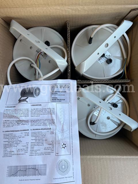 LOT OF 4 Bouyer Design COAXIAL SOUND PROJECTOR RB 2035 MADE IN FRANCE *CAN SHIP*