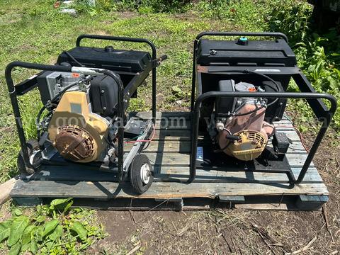 Lot of (2) Voltmaster Smoothwave Long Run 6000E/4000 Diesel Generators