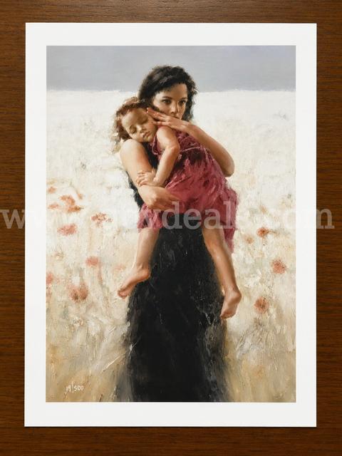 Pino Titled Maternal Instincts on Canvas Limited Edition Original Signature with Certificate of Authenticity # 19/500