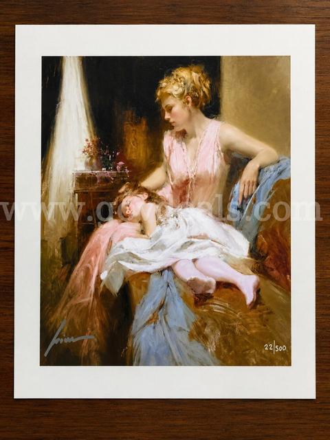 Pino Titled Long Day on Canvas Limited Edition Original Signature with Certificate of Authenticity  # 22/500
