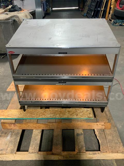 Hatco GRSDS-36D Self Service Countertop Heated Slanted Food Merchandiser Display Shelf Case #W10