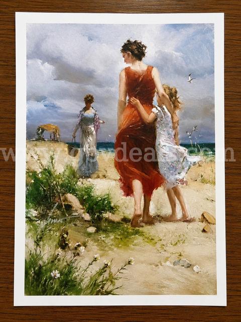 Pino Titled Breezy Days on Canvas Limited Edition Original Signature with Certificate of Authenticity  # 144/500