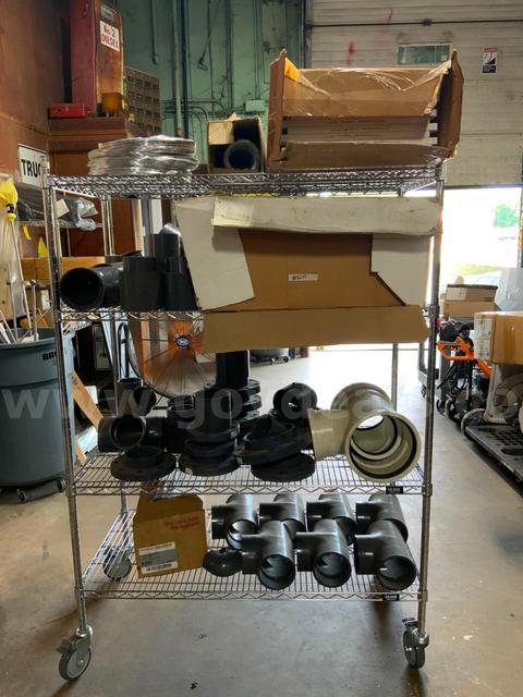 NEW Lot of HVAC Plumbing Equipment & Supplies Flexible Duct Air Filters PVC Tee Piping Flanges Elbows Straights #W13