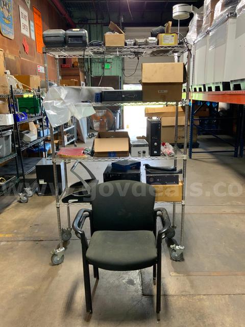 Lot of Office & Electronics Equipment & Supplies Chairs Printers Scanners Timers