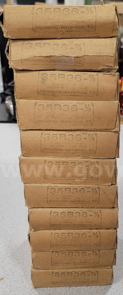 35B36-5/8" Sprocket-Lot of 11.  New in Box