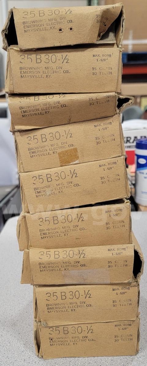 35B30 1/2" Sprocket.  Lot of 9