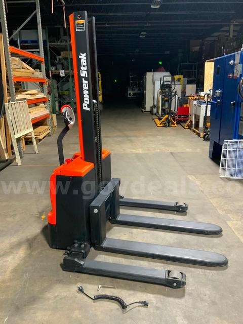 Presto PPS2200-62NAS PowerStak Walk Behind Pallet Stacker Electric Lift 24V 62" #W33
