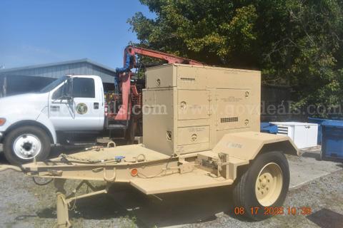 2002 Department of Defense Model MEP-804A Diesel Generator and Trailer