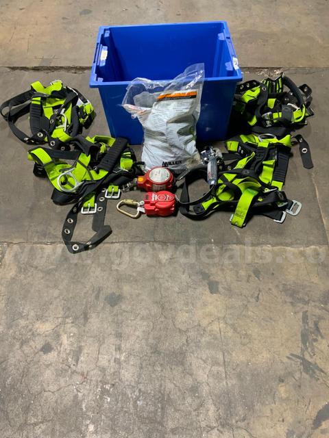 Lot of Safety PPE Fall Protection Equipment Honeywell Miller Harnesses Fall Arrests #W25