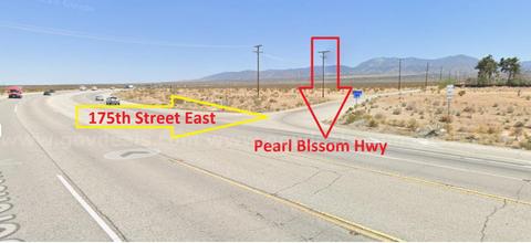 Affordable Vacant Lot at Pearl blossom Hwy, Llano. CA