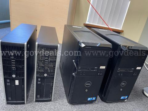 Lot of Four (4) Desktop Computers, Two (2) Servers, Two (2) Printers, & Two (2) APC
