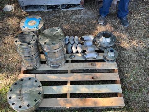 Lot of Stainless Blind Flange, Weld Neck Flange, Nuts/Bolts